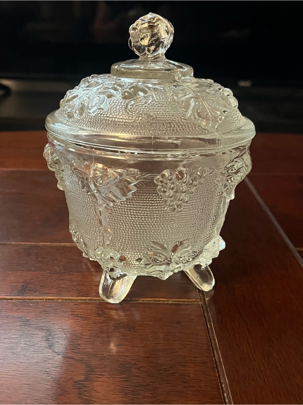 Mid century Covered lidded Candy Dish